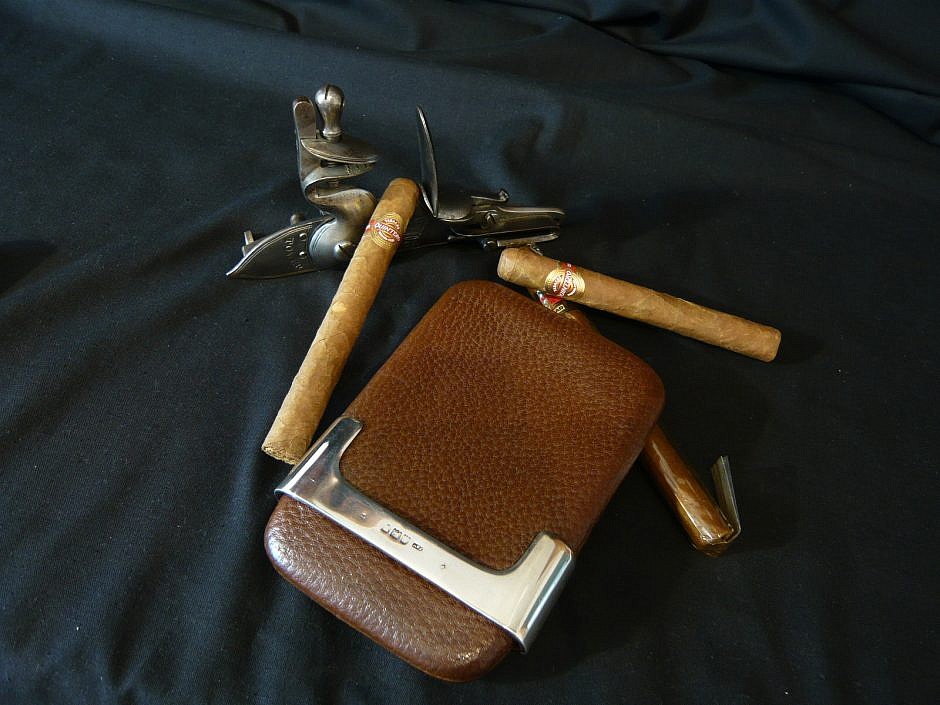 Antikes Zigarrenetui von Drew & Co.