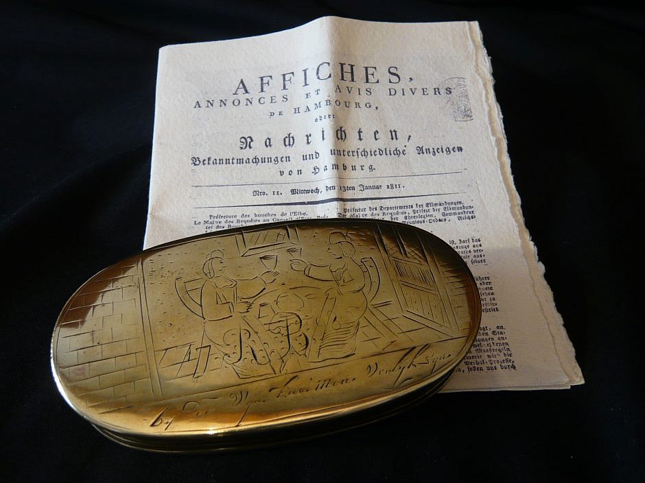 Antike Barocke Tabakdose